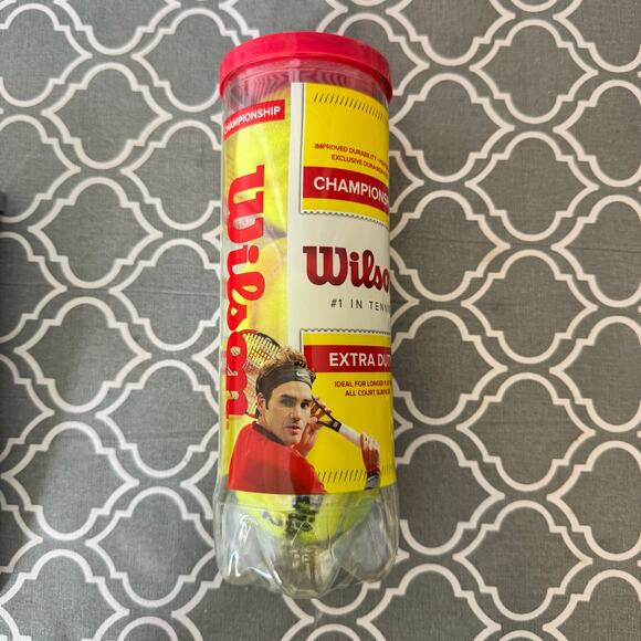 Wilson Tennis Balls New in Package 3 Yellow Sports or Dog Toy - Picture 2 of 5